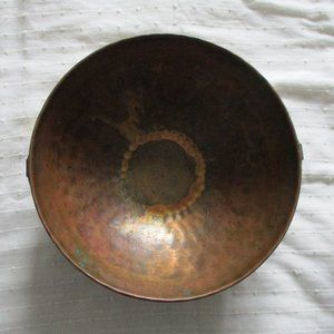 1940s hammered copper bowl